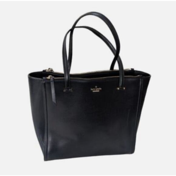 Kate Spade Kona Patterson Drive Black Leather Tote Bag - Picture 9 of 10